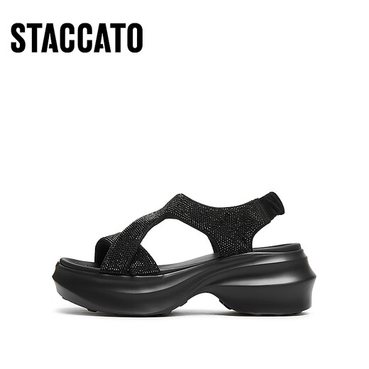 Sijiatu 2025 Summer Frosting Snow Fu Daddy Sandals Casual Sandals espesas EE507BL5 Cocoa Negro 38