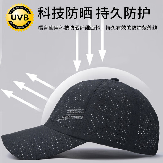 NKADDS夏季新款大头围防晒帽速干网眼透气帽子男士薄款遮阳帽户外鸭舌帽 leading卡其 均码
