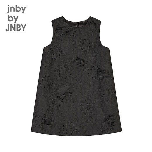 jnby by JNBY新款江南布衣童装圆领A型套头无袖连衣裙25春女童1P2G13570 001/本黑 150 cm