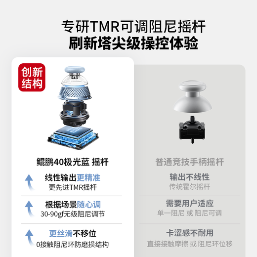 Beitong Kunpeng 40 Wireless Game Controller Intelligent Control Star Flash Bluetooth Controller Xbox Computer PC Mobile Phone Steam TV NSswitch2 Vibration Body Sensing Genshin Impact Pokémon ZA Competitive Intelligent Control Beitong Kunpeng 40 Aurora Blue