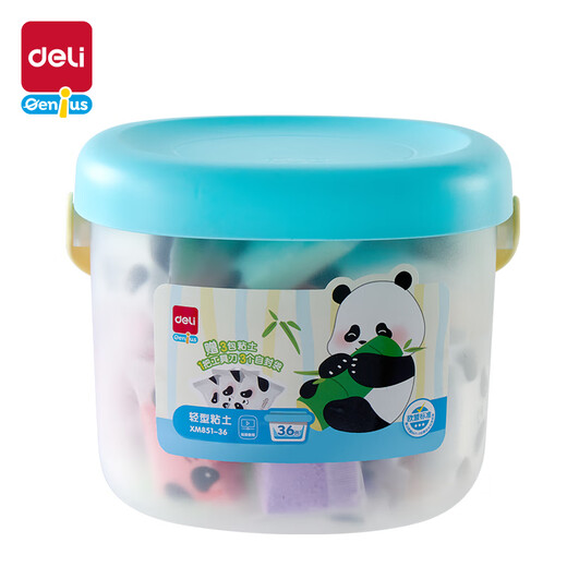 Deli 36 Color Barrel Ultra Light Clay Safety Juguetes para niños Regalo de cumpleaños Regalo de plastilina Arcilla arcilla