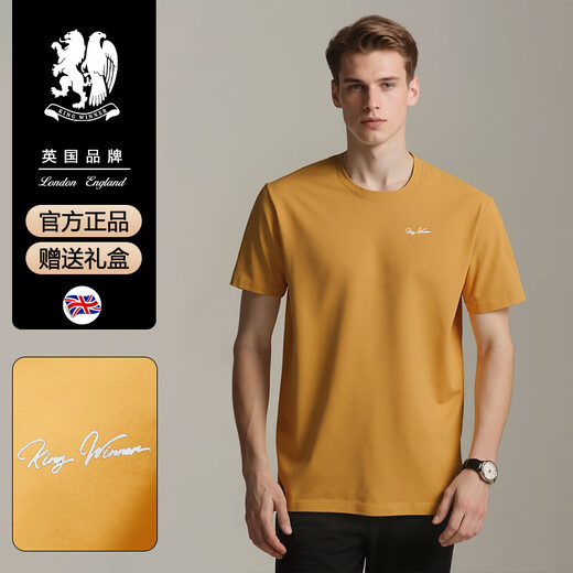 王者胜者 KING WINNER短袖t恤男士夏季薄款时尚简约纯色上衣潮流休闲体恤衫男T YS9929军绿 S 165【90-110斤】