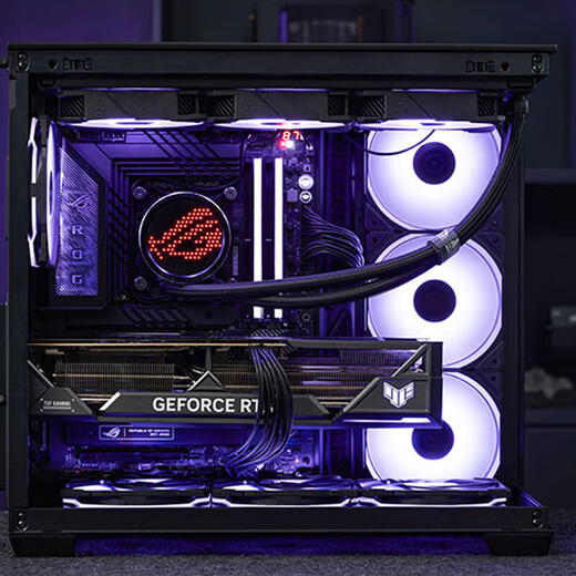 ASUS ROG family bucket 285K/RTX5080 RTX5070Ti computer host desktop assembly computer deep learning AI computing design rendering e-sports game console DIY complete machine with one 285K+RTX5070