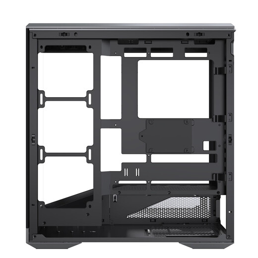影驰金属大师暗卫游戏电脑台式机箱战舰灰（ATX/支持360水冷/海景房/快拆/TYPE-C/零件盒/理线带）