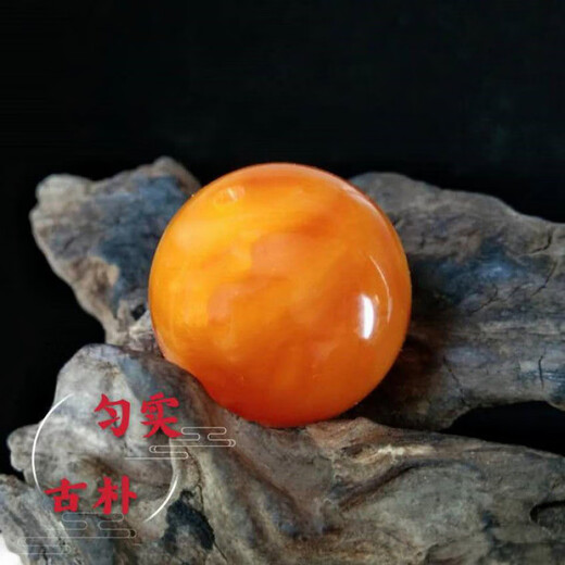 Yingtang old beeswax genuine special grade literary beeswax with bead dense wax authentic walnut beeswax loose beads rough stone handheld 12mm single bead