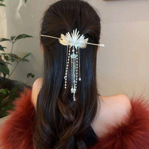 VAN OCEAN ANNORA hairpin ancient style high-end hairpin birthday gift headdress angel wings new Chinese style women's 2025 new style angel wings hairpin