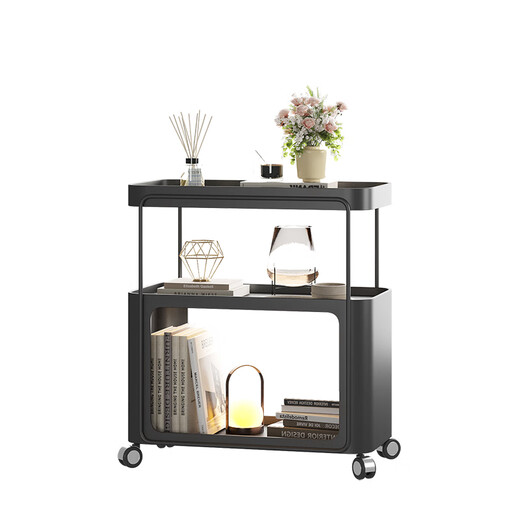 Zuoke Zuojia Wrought Art Coffee Table Living Room Small Sofa Side Table 2025 New Modular Creative Mini Coffee Table Bedside Table with Wheeled Black