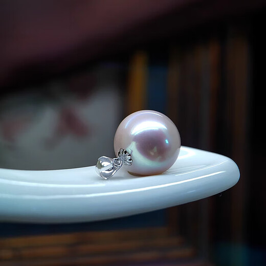 Fat Donglai quality pearl pendant 18k Guti 18K gold freshwater 11mm white perfect round simple pendant free l 9mm white warm light (size is too small) slightly flawed