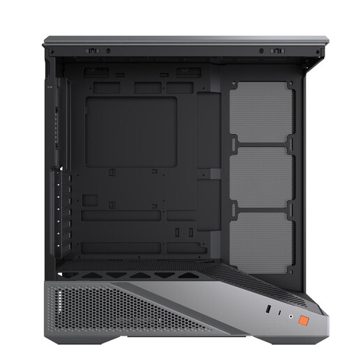 影驰金属大师暗卫游戏电脑台式机箱战舰灰（ATX/支持360水冷/海景房/快拆/TYPE-C/零件盒/理线带）