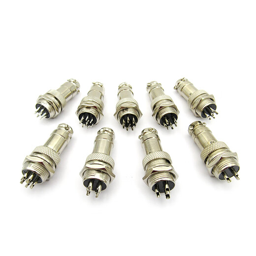 Dafuri aviation plug and socket connector GX12 16 20-2/3/4/5/6/8/10/12 core cable connector aviation plug GX12-3P female plug + male socket (1 set)