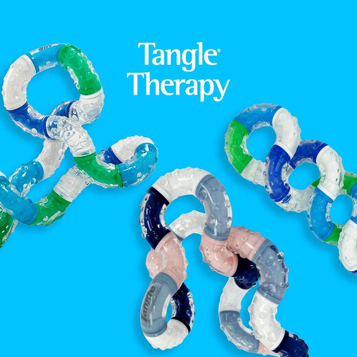 Echte Tangle -Therapie Relax -Serie Twist Musik Verbessert den Fokus auf Linderung von ADHS -Spielsachen denken lila