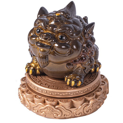 Pixiu color-changing tea pet ornaments can be used to raise fortune, play tea ceremony, Kung Fu tea set decorations, golden-time comes and turn Pixiu (color-changing)