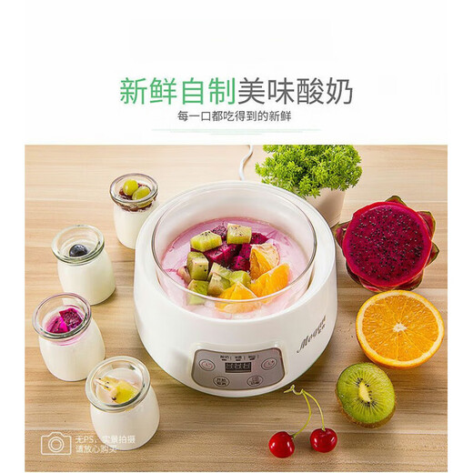 Zhechu allemand Smart Yogurt Machine Maison de maison petite entièrement automatique Verre Inner Température constante Riz Time Rice Natto autonome + 20 petites phages de poudre