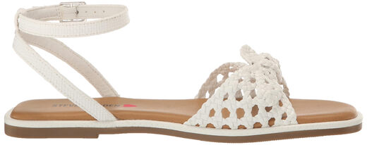 Steve Madden Girls' Shoes Meris Sandals, White White 2 Little Kid