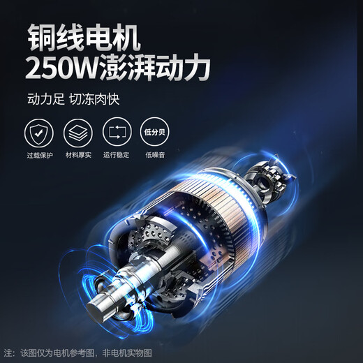 Baolabi meat slicer mutton roll slicer electric household small fattening beef roll machine semi-automatic cutting frozen meat artifact electric powerful 250W + 1 original blade