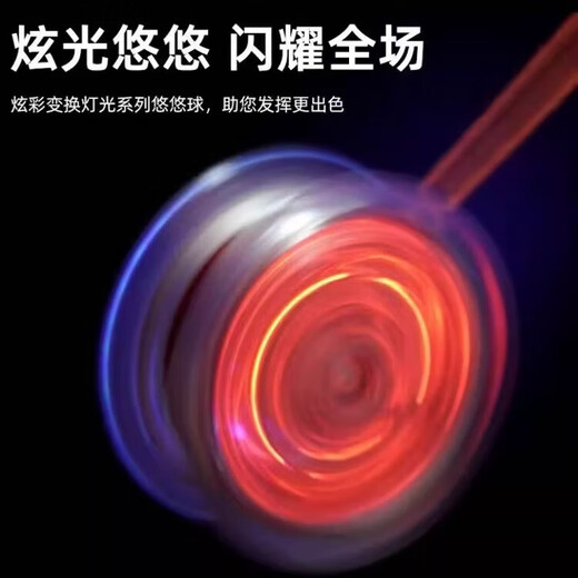 Nufeng Yoyo Children's Glowing Yoyo Yoyo Live Sleep Automatic Swivel Boy Toy UU Ball Beginner Red Yoyo Light Edition
