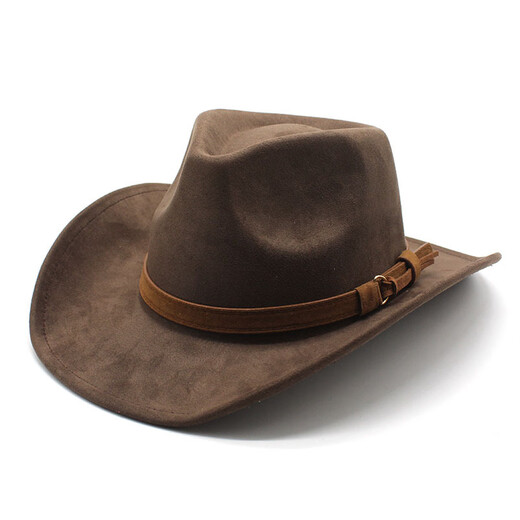XINBUCKS Western Cowboy Hat Top Hat Men and Women European and American British Style Knight Hat Sun Visor Hat Jazz Hat Minority Name SN7965 Khaki (Unisex)