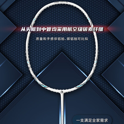 薰风（KUMPOO）羽毛球拍k520pro全碳素超轻攻防拍熏风初学训练比赛单拍黑色