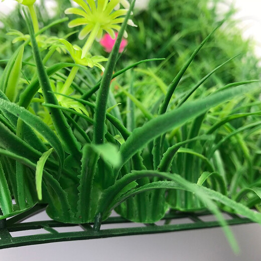 Duoxiu simulated plant wall, green plant wall background wall, green simulated plant mall advertising door head artificial decoration, encrypted seedling 30*30CM piece