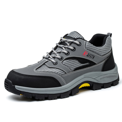 Arbeitsschutzschuhe für den neuen Stil für den neuen Stil von Männern atmungsaktiv, geruchssicher, Anti-Smashing, Anti-Punktur, Stahlgeschützte, sichere Arbeitsschuhe für Baustelle S515 Gray Kevlar Mittelsohle-National Standard LA-Zertifizierung 42