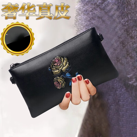 Sepholun (Seefulun) Clutch -Tasche für Frauen 2025 Neue Modetrendy -Handtasche für Frauen 2025, Tierarzthandtasche koreanische Banquetumschlag kleiner Handtasche Rose Nummer 1 (Länge 22 Höhe 12 cm)