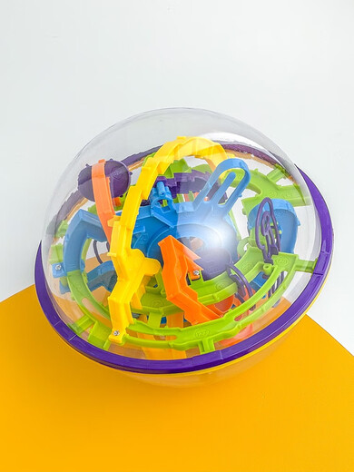 Aikeyou 3D three-dimensional maze ball, ball, ball, intelligence, iron ball, uver saucer, Rubik's Cube, children's thinking training toys 158 levels + base