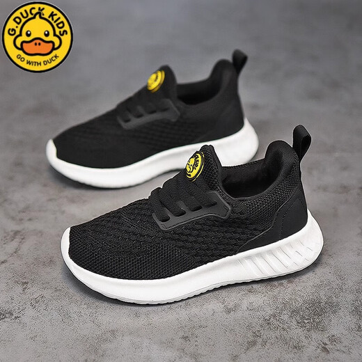 G.Duckkids Little Yellow Duck Boy Zapatos 2025 Primavera y verano Nuevo estilo Mesh Niños de malla Carretera Carrera Flying Knitt Sports Sports Rosk [Spring and Autumn Net doble] 719 Sin encaje 27 / Longitud de zapato 17.0 cm Faita, pie gordo, tiro grande, tiro grande, tiro grande