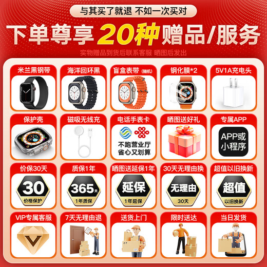 智点赞【S10Ultra3蜂窝顶配版】华强北智能插卡电话手表Watch全网通WiFi运动男女大学生初高中成人4G5G卡 Ultra3顶配【钛黑色】双系统+微Q抖+超大内存 摩斯密码+抽拔旋转摄像头+新