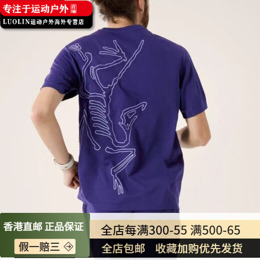 始祖鸟（ARC'TERYX）Cormac Arc'bird  logo男背后大鸟标 短袖X9721 复古绿X9721 S