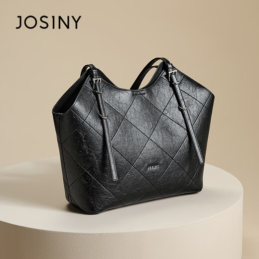 Zhuosini 2025 Neue modische und vielseitige One-Shoulder-Crossbody-Tasche für Frauen mit High-End-Nischen-Design-Handeimer Schwarz