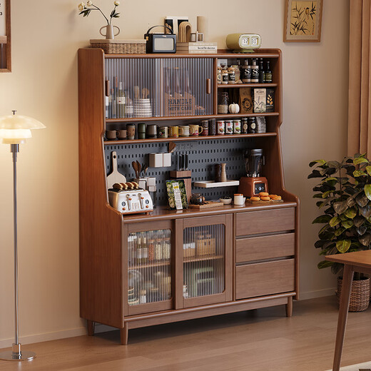 Kao solid wood sideboard against the wall integrated multifunctional living room simple wine cabinet storage cabinet 908#160*40*173cm