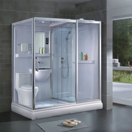Kanglida CleanDell shower room integrated bathroom toilet integrated 1.9 meters integrated bathroom home bath room bathroom shower room 0708 left (1900*1200*2200) without steam