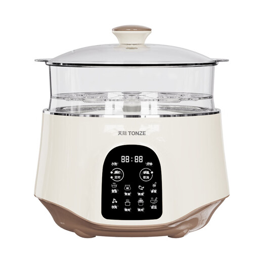 Tianji electric stew pot, water-proof stew pot, electric stew pot, soup pot, stew soup pot, porridge pot, bird's nest stew pot, steam up and down, stew stainless steel water-proof stew pot GSD-257GD 2.5L