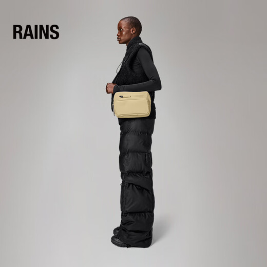 Rains单肩斜挎包男女运动包骑行挎包腰包CargoBoxBag/14110 沙砾棕 均码