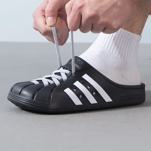 阿迪达斯 （adidas）男鞋女鞋 2025春新款运动鞋旅游透气沙滩鞋休闲时尚潮流居家拖鞋 JH9848 37