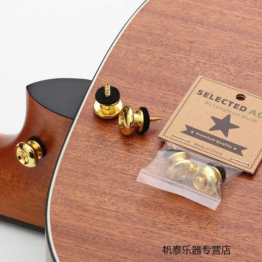 Zannie Bronze Guitare Bouteau Bouton Ukulele Tail Nail Bass Bass Fixe Boucle anti-glissement