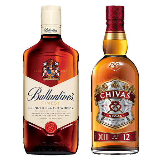Ballantine`s Extra Alcool Whisky écossais mélangé Vin importé britannique Ballantine 500 ml + Chivas Regal 500 ml