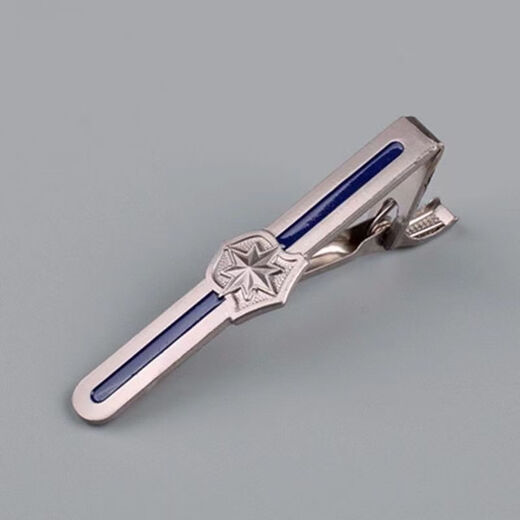 El nuevo empate de seguridad de Muquer, corbata de seguridad, azul marino azul nudado, cripe de seguridad de la cremallera del cuello de seguridad de la puerta de seguridad para hombres, corbata de seguridad + clip
