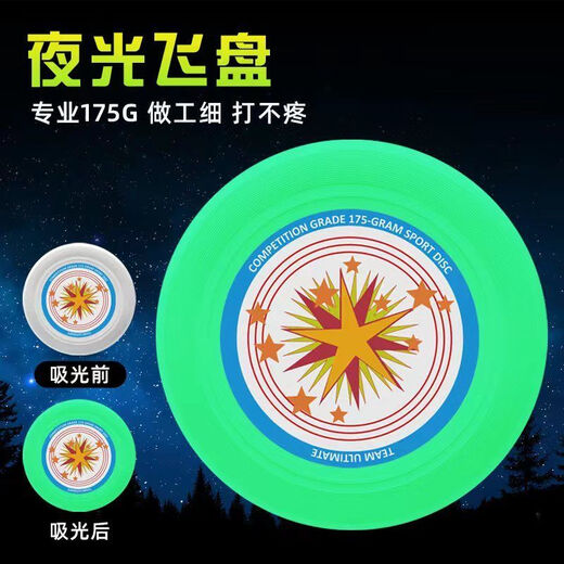 Miyi Outdoor Sports 175g Luminous Frisbee Children's Flying Saucer Competition Parent-child Interactive Toy Spinner Outdoor Sports Frisbee Welfare Model Xiaobai