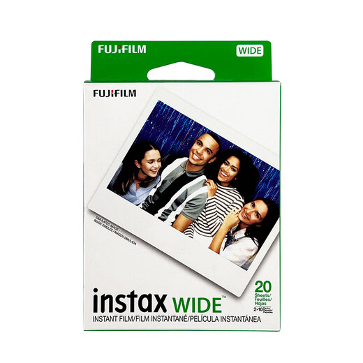 FUJIFILM instant photo paper is suitable for miniSE/11/12/99 white edge/color edge photo paper SQ square WIDE wide series photo paper WIDE wide white edge 20 sheets