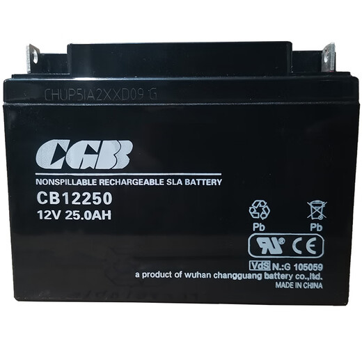 CGB长光CB12250蓄电池12V25AH消防主机24V24AH直流屏UPS备用电池 CB1250