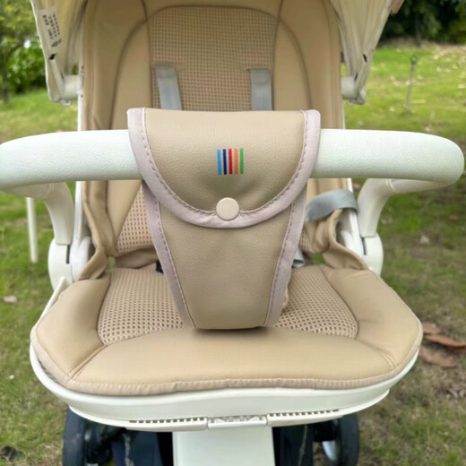 
[2025 new model] bebebus stroller front stroller with crotch protection leather stroller belt artist baby artifact pill white leather stroller belt white leather stroller belt