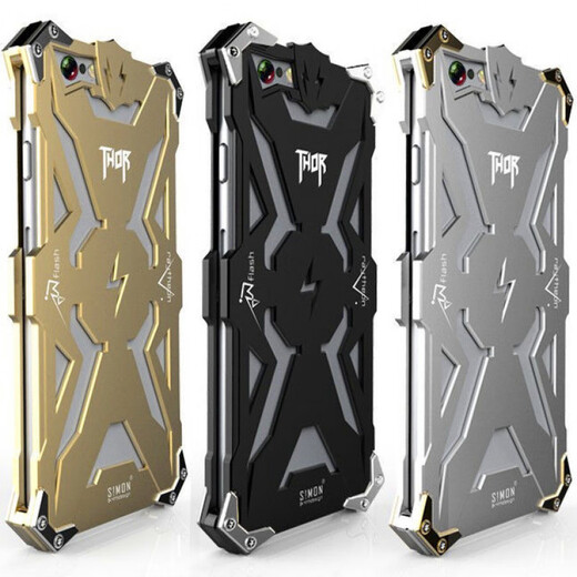 Ye Yu is suitable for iPhone16 mobile phone case 15 Apple 13 anti-fall 12prom metal protective case Thor 14 hard shell male 11 mechanical arm Apple 13promax gold