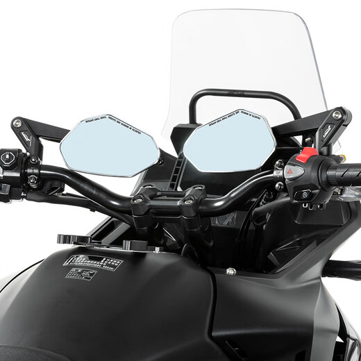 Loboo de motocicleta cruda plegable retrovisor espejo universal modificado de aluminio aleación anti-caza espejo espejo grande reflector rm03 retrovisor plegable negro espejo 683 accesorios de tornillo paquete