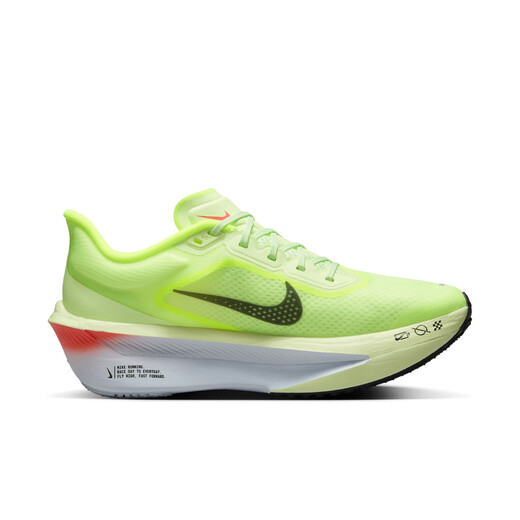 耐克（NIKE）ZOOM FLY 6女子公路竞速专业跑步鞋秋季碳板轻便FN8455 701微黄绿/灰黑/荧光黄/紫蓝 39