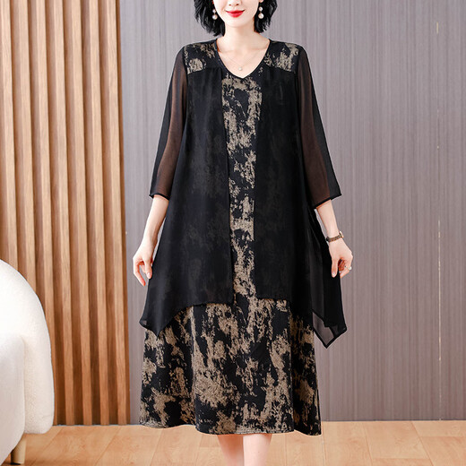 Vestido madre de Pushui Fangfang Summer suelto de moda de moda