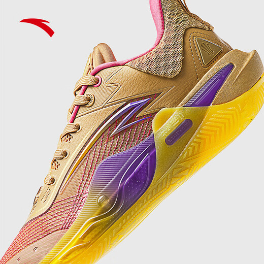 Anta Irving Pioneer Generation Basketball Shoes Men's Winter New Professional Training Basketball Shoes 112441120 Cocoa Brown/Cyclamen Pink/Metallic Gold-2 43
