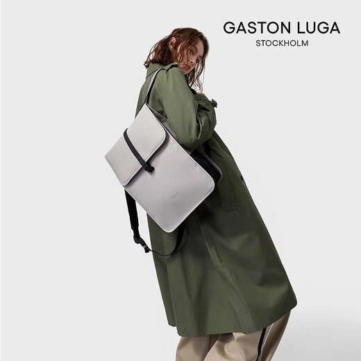 Gaston Luga Computer Mochila simple Flip Schoolbag Commuter Business Mochila Viajes Hombres y mujeres Casual Elegante Black 13 '