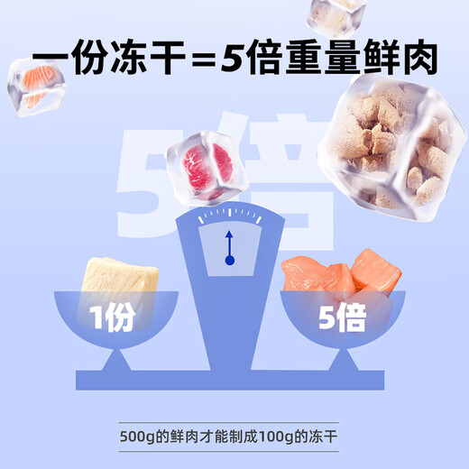 Baichan adult cat food Ba Gong cat food universal large bag freeze-dried probiotic cat food 100g small quantity for early use