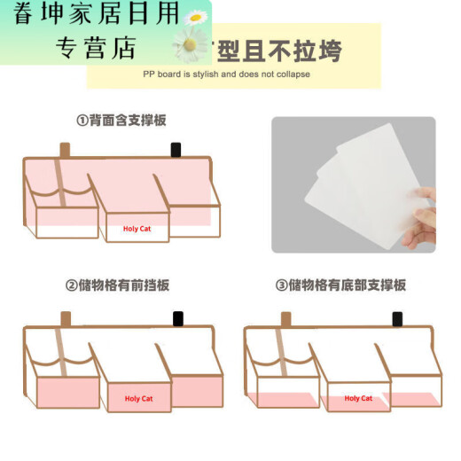 
Crib storage bedside storage bag Diaper table hanging storage bag Bedside storage bag Foldable and washable te price - Huahuadiandian-Cotton cloth